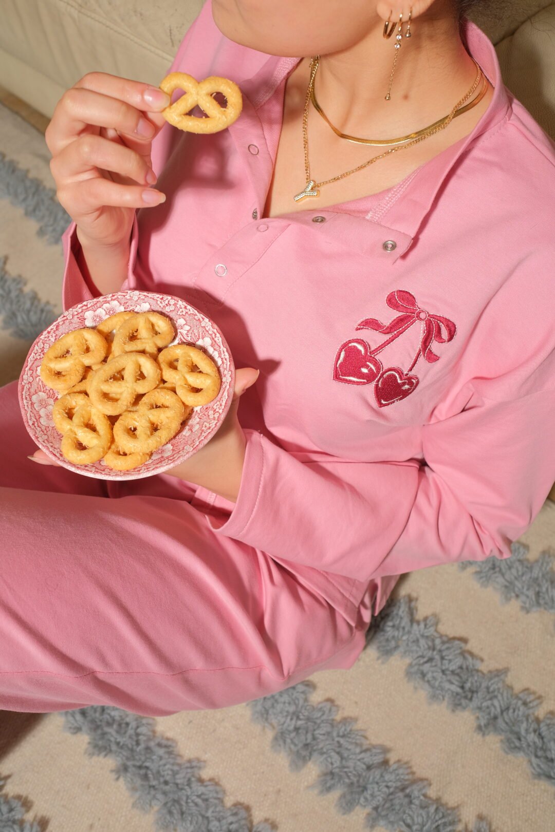 The Cheery hearts pajama “Pink” - Image 2