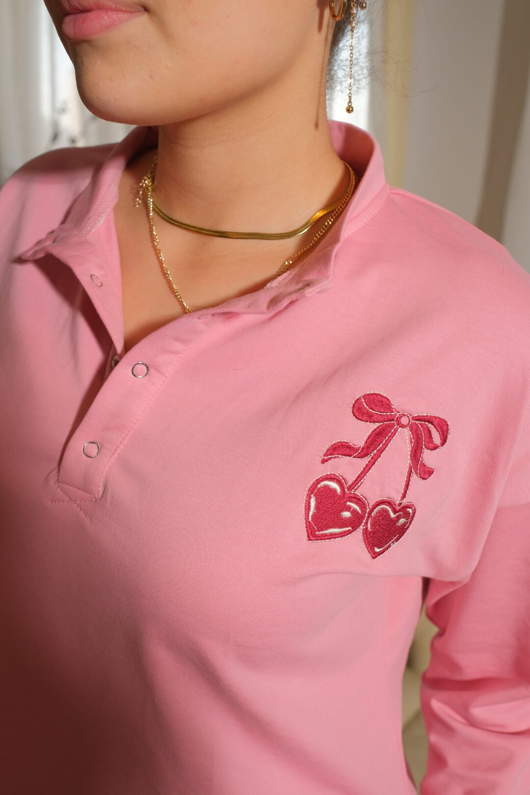 The Cheery hearts pajama “Pink” - Image 5