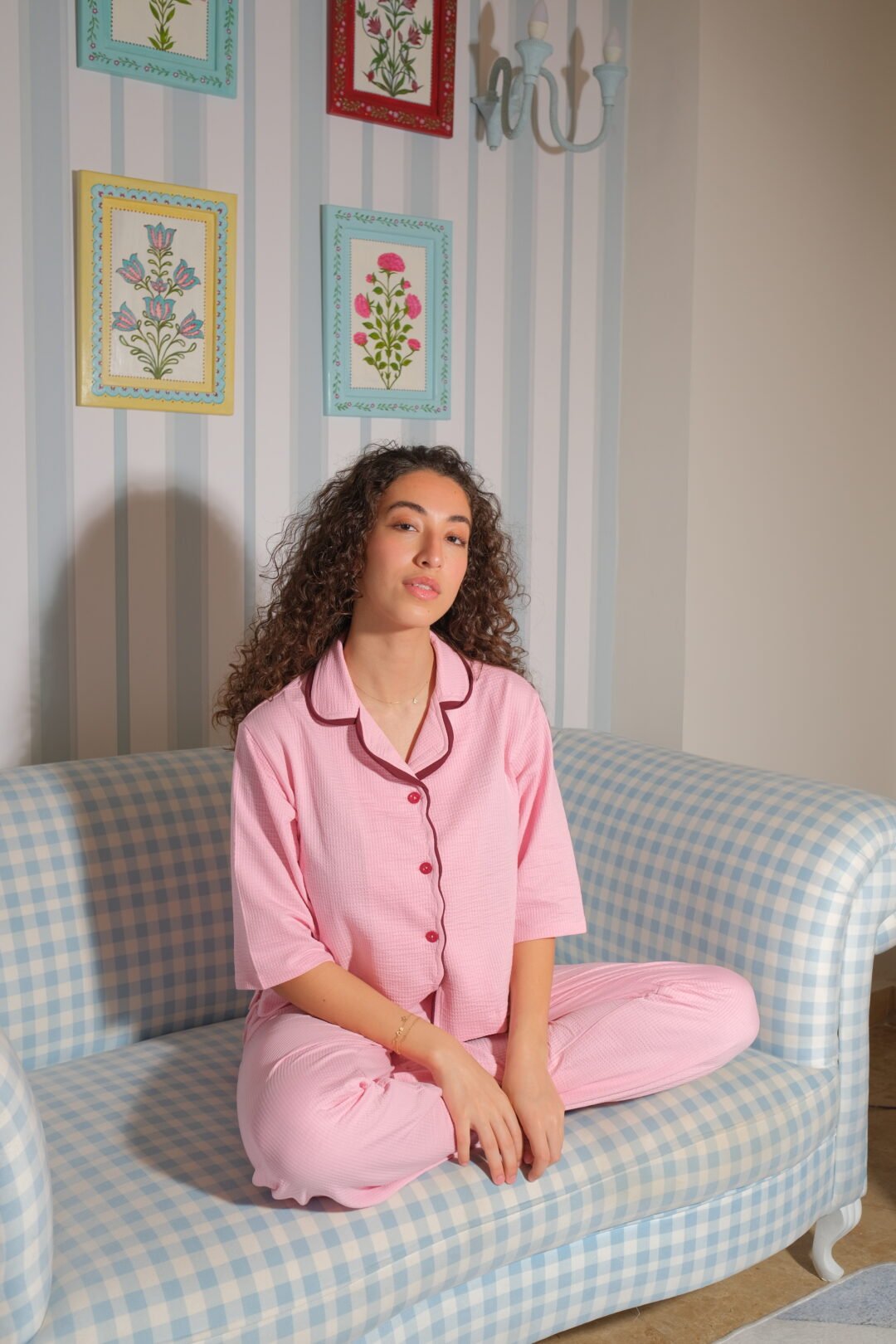 Wavy dream pj “Rosy dozy” set - Image 4