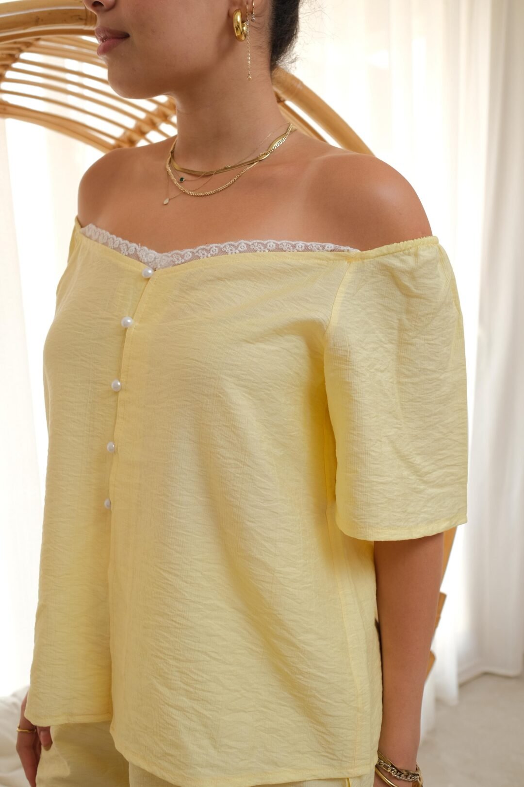 Daisy haze pj set “butter yellow” - Image 4